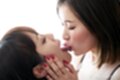 Sucking girlfriends tongue